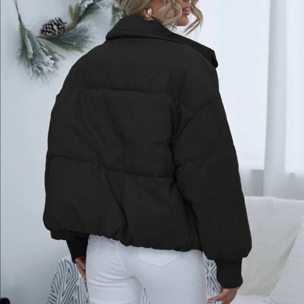 Drop Shoulder Puffer Jacket - Picture 14 of 15